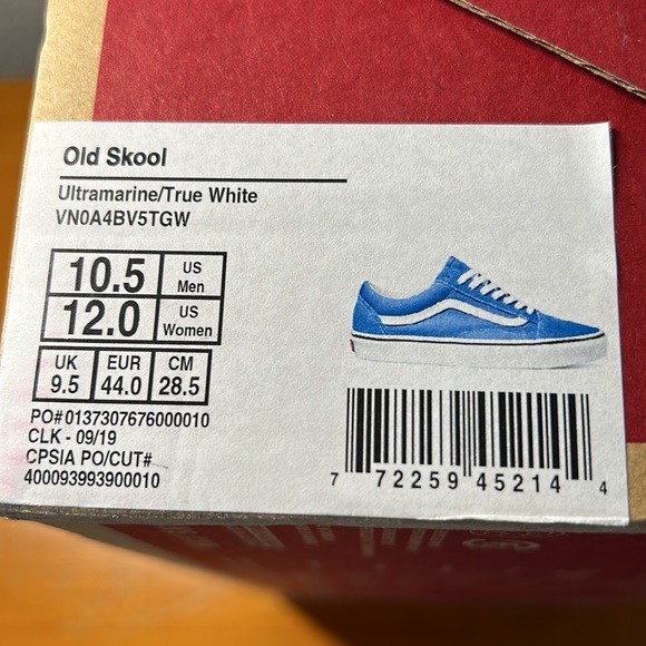 Vans old school ultramarine/true white, VN0A4BV5TGW - Picture 2 of 12